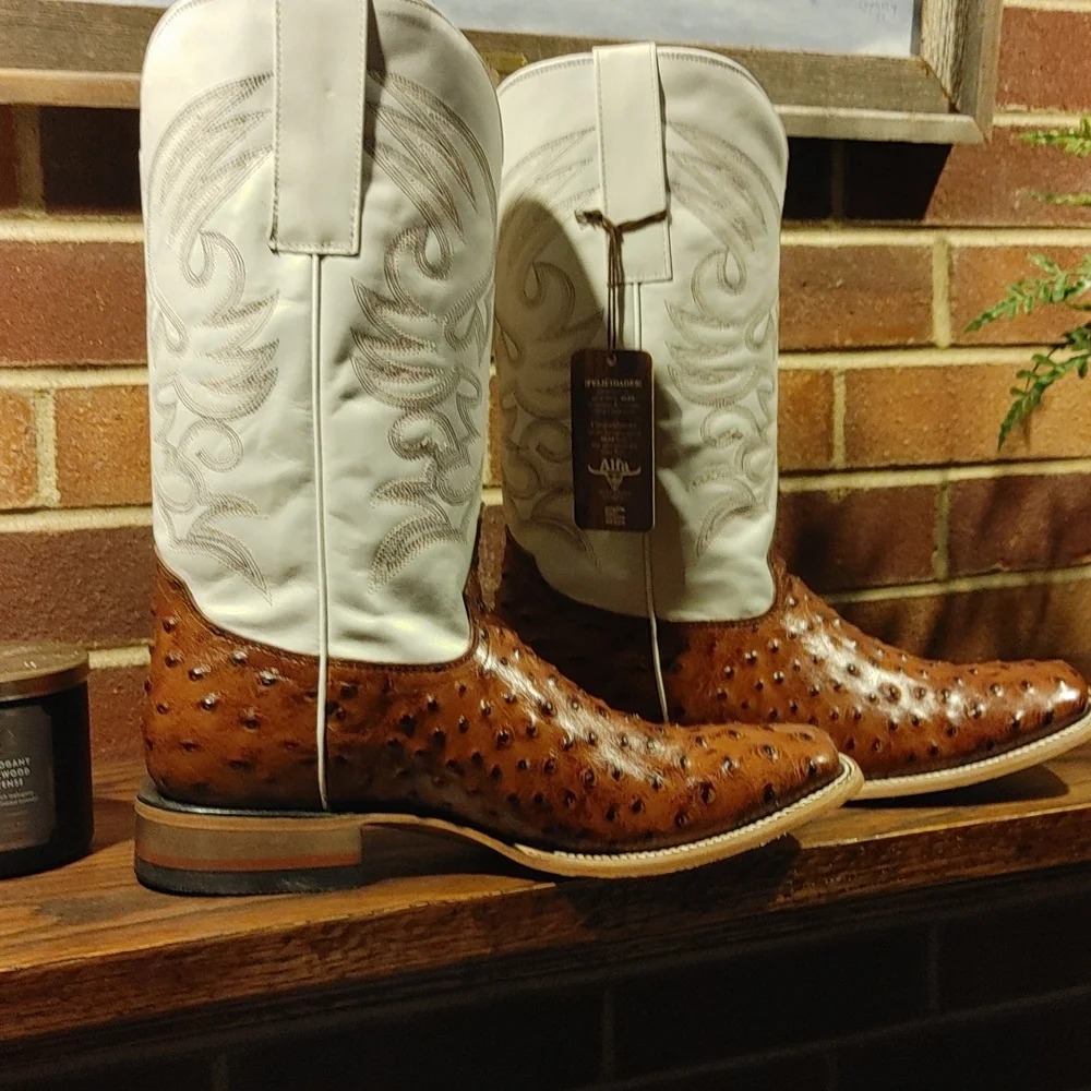 Ostrich Boots 11.5 NIB - Picture 8 of 8